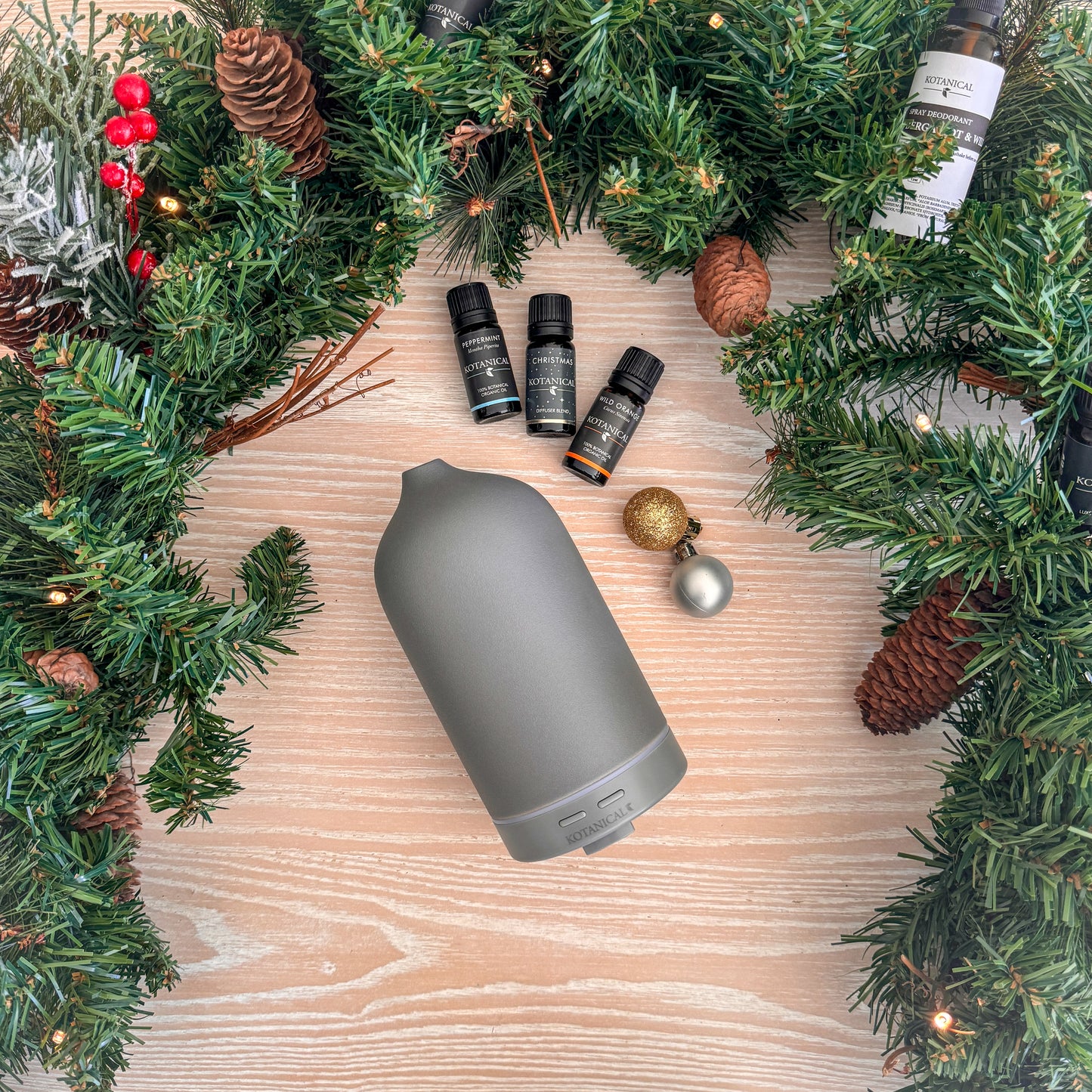 Holiday Oil Diffuser Bundle (Grey Diffuser)