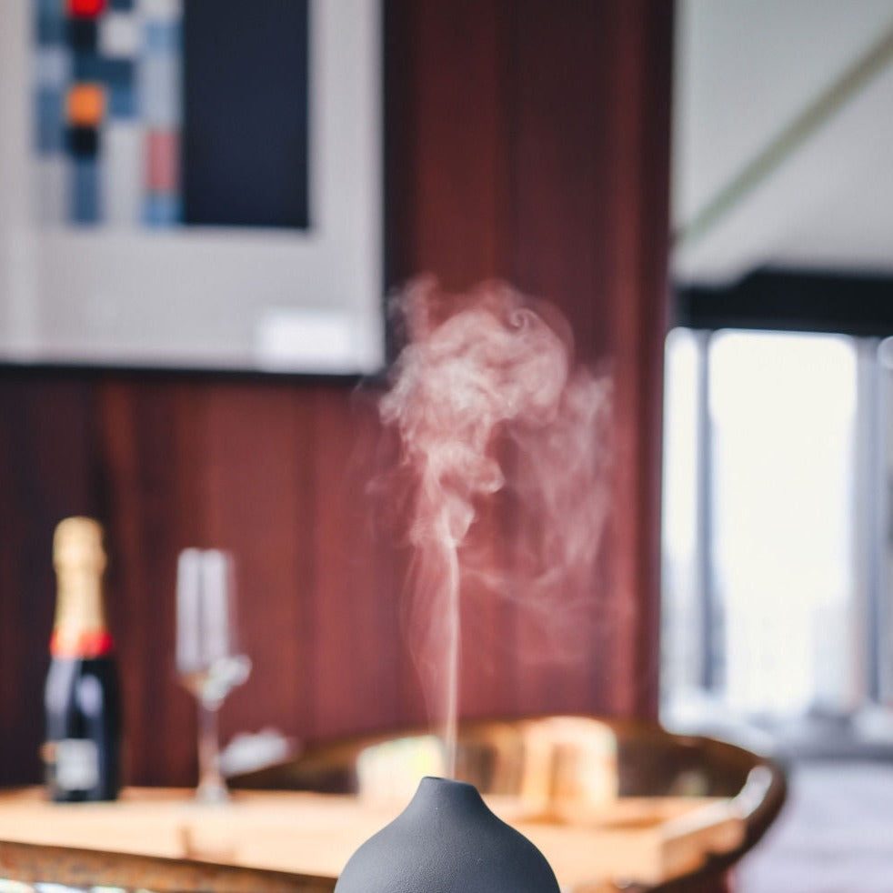 Black Stone Oil Diffuser Aromatherapy diffuser kotanical